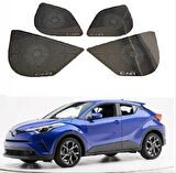 Toyota C-HR (2016-2019) Arası Uyumlu Hoparlör Kaplama / Titanyum Siyah