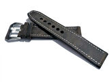 Fado& Fosil  Uyumlu &Her Saate Uyumlu greyzi  Deri Saat Kordonu 24  mm  (84)  gri