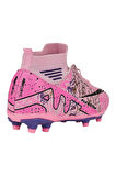 Çoraplı Bilekli Boğazlı Krampon Futbol Ayakkabısı PEMBE