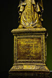 Özel Tasarım Çinli Filozof Konfüçyüs Confucius Gold Altın Bronz Heykel Biblo