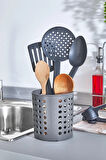 25 Parça Mutfak Kepçe Servis Seti; Kepçe, Kaşık, Kevgir, Spatula, Maşa Seti, Kaşıklık, Soyacak, Askı