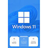 Windows 11 Pro 32-64 Bit Destekli Türkçe-İngilizce Global RETAIL Lisans Anahtarı