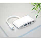 Coofbe İPhone İpad Usb Dönüştürücü 4in1 İPhone to Usb Kamera Adaptörü İphone Usb Kamera Mause Klavye