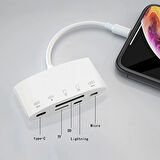Ally NK-1040+Plus İPhone Lightning To SD/TF Card Usb Kamera Adaptörü