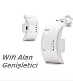 300Mbps Wi-Fi Sinyal Güçlendirici - 2.4G Wi-Fi Tekrarlayıcı Geniş Menzilli Beyaz REPEATER