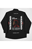 The Weeknd Die For You Baskılı Unisex Rapper Cepli Gömlek