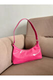 Kadın Pembe Rugan Omuz Çantası