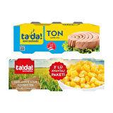 Tada Ton Balığı 3x75 gr + Mısır Konservesi 3x200 gr 2 li Set