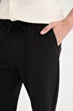 DeFacto Jogger Pantolon Basic Düz Beli Bağcıklı Cepli Düz Paça C6022AX24AUBK81