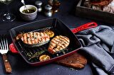 STAUB 405011100 IZGARA TAVA 26CM KIRMIZI