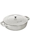 STAUB DÖKÜM DEMİR SOTE TENCERESİ CHİSTERA | DÖKÜM DEMİR | 24 CM | TRÜF BEYAZI