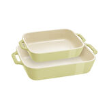 Staub Seramik Fırın Kabı Seti 2'li Açık Yeşil
