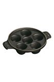 Staub 6 Bölmeli Döküm Pişirme Kabı 14 cm
