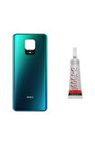 Xiaomi Red Mi Note 9 Pro Uyumlu Arka Pil Kapağı Yeşil (b7000 15ml Hediyeli)