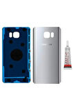 Samsung Galaxy Note 5 Arka Pil Kapağı Silver (b7000 15ml Hediyeli)