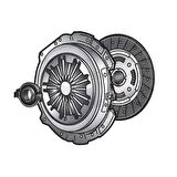 DEBRIYAJ TAKIM BASKI DISK RULMAN BMC L30 3.0 LT MEGASTAR - VALEO 827224