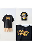La'ciel Paris Looney Tunus T-shirt ve Şort Takım