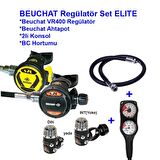 BEUCHAT Regülatör Set ELITE VR400 DIN, Ahtapot, Konsol, BC Hortumu ve Çanta dahil