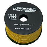 BEUCHAT Zıpkın Makara İpi Örme Dyneema 50m, 1,5mm, Sarı
