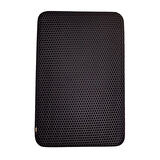 Kum Toplayıcı Fonksiyonel Kedi Paspası Altıgen 37-50 cm Siyah