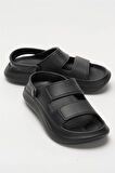 Unisex Ortopedik Deniz Havuz Terliği Sandalet SİYAH