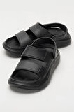 Unisex Ortopedik Deniz Havuz Terliği Sandalet SİYAH