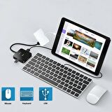 Coofbe İPhone İpad HDMI Görüntü Aktarım Kiti İphone Otg HDMI USB TF SD Okuyucu Av Adaptör İphone HUB