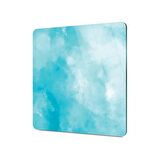 Decovetro Cam Kesme Tahtası Kare Mavi Bulut Desenli 30x30 Cm