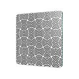 Decovetro Cam Kesme Tahtası Kare Geometrik Çizgiler Desenli 30x30 Cm
