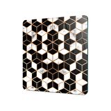Decovetro Cam Kesme Tahtası Kare Geometrik Desenli 30x30 Cm