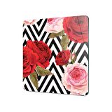 Decovetro Cam Kesme Tahtası Kare Sebze Desenli 30x30 Cm