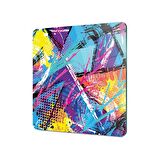 Decovetro Cam Kesme Tahtası Kare Karışık Renkli Desenli 30x30 Cm