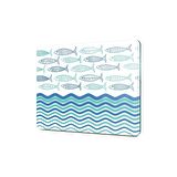 Decovetro Cam Kesme Tahtası Marine Sardini Waves 30x40 Cm