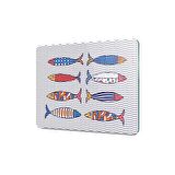 Decovetro Cam Kesme Tahtası Marine Sardini 30x40 Cm