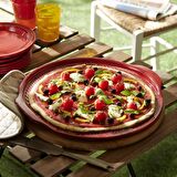 Emile Henry EH347614 Seramik Yuvarlak Pizza Fırın Kabı (40x35x13)