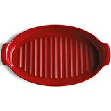Emile Henry EH348443 Seramik Balık Buğlama Fırın Kabı (42x25x10 / 1,9 Litre)