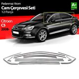 Citroen C5 Krom Cam Çerçeve Seti 12 Prç 2008 Üzeri (Bütün-Formlu)