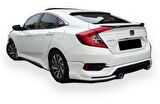 Honda Civic Fc5 Sedan (2015-2018) Turbo Arka Tampon Eki - Difüzör (Plastik)