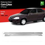 Honda Civic Krom Cam Çıtası 4 Prç 1998-2002