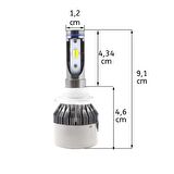 Led Far Ampulü Çift Renk Sarı/Beyaz 9005-36W-4800Lm-12V / Laam490-1