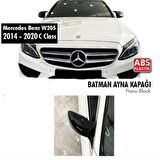 Mercedes C Serisi W205 (2015-2020) Batman Yarasa Ayna Kapağı (Parlak Siyah)