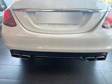 Mercedes W205 C63 Sılver Dıfüzör & Egzoz Setı (Normal Sedan) - Sılver Egzoz Ile