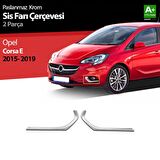 Opel Corsa E Krom Sis Farı Çerçevesi 2 Prç 2015-2019