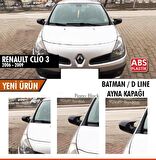 Renault Clio 3 (2006-2009) Batman Yarasa Ayna Kapağı (Piano Black)