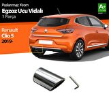 Renault Clio 5 Krom Egzoz Ucu Vidalı 2019 Ve Üzeri