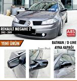 Renault Megane 2 (2002-2009) Batman Yarasa Ayna Kapağı (Piano Black)