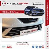 Renault Megane 4 Hb-Sd Ön Tampon Çıtası 7 Prç Krom 2017 Ve Sonrası