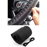 Sarmal Direksiyon Uyumlu Kılıfı Dikişli Siyah 38 Cm / Dıkı210-S