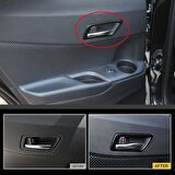 Toyota C-Hr 2016-2019 Kapı Kolçak Kaplama Tıtanyum Siyah