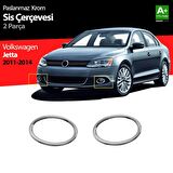 Volkswagen Jetta Krom Sis Farı Çerçevesi 2 Prç 2011-2014
